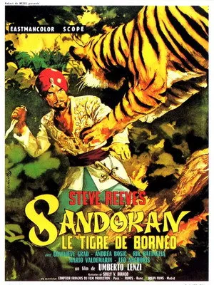 Affiche du film Sandokan, le tigre de Bornéo