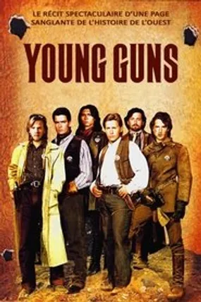 Affiche officielle du film Young Guns (1988) en TrueFrench - HDLight - Regarder en streaming sur GauloisFlix