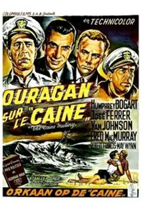 Affiche officielle du film Ouragan sur le Caine (1954) en TrueFrench - HDLight - Regarder en streaming sur GauloisFlix