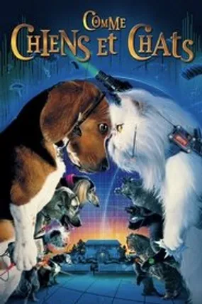 Affiche officielle du film Comme chiens et chats (2001) en TrueFrench - HDLight - Regarder en streaming sur GauloisFlix