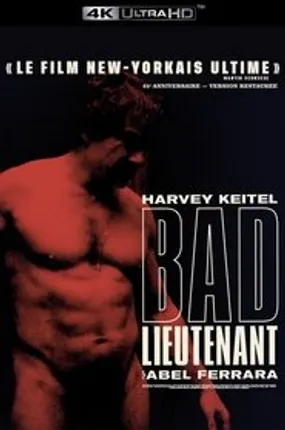 Affiche officielle du film Bad Lieutenant (1992) en TrueFrench - HDLight - Regarder en streaming sur GauloisFlix