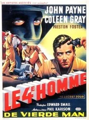 Affiche officielle du film Le Quatrième Homme (1952) en TrueFrench - HDLight - Regarder en streaming sur GauloisFlix