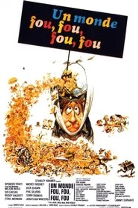 Affiche officielle du film Un monde fou, fou, fou, fou (1963) en TrueFrench - HDLight - Regarder en streaming sur GauloisFlix