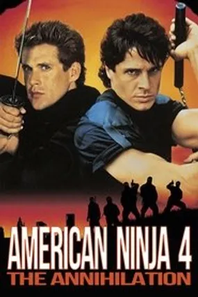 Affiche officielle du film American Ninja 4 - Force de frappe (1990) en French - DVDRIP - Regarder en streaming sur GauloisFlix