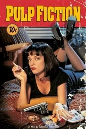 Affiche officielle du film Pulp Fiction (1994) en TrueFrench - HDLight - Regarder en streaming sur GauloisFlix