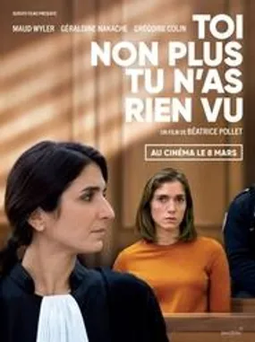 Affiche officielle du film Toi non plus tu n'as rien vu (2023) en French - CAM - Regarder en streaming sur GauloisFlix