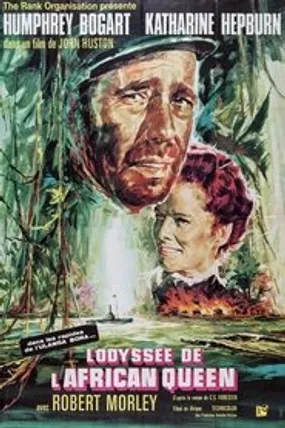 Affiche officielle du film L'Odyssée De L'African Queen (1952) en French - Regarder en streaming sur GauloisFlix