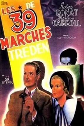 Affiche officielle du film Les 39 Marches (1935) en French - Regarder en streaming sur GauloisFlix