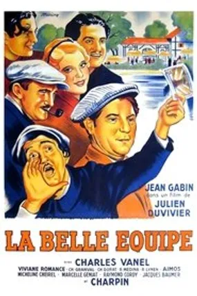 Affiche officielle du film La Belle Équipe (1936) en French - Regarder en streaming sur GauloisFlix