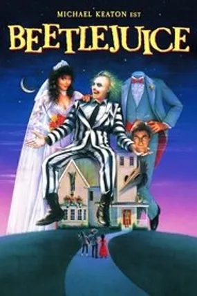 Affiche officielle du film Beetlejuice (1988) en TrueFrench - HDLight - Regarder en streaming sur GauloisFlix
