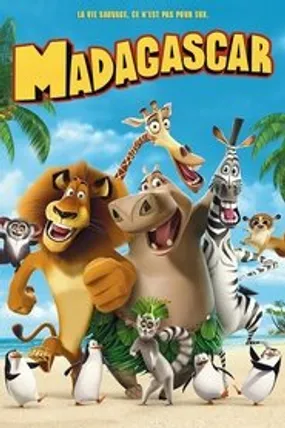 Affiche officielle du film Madagascar (2005) en TrueFrench - HDLight - Regarder en streaming sur GauloisFlix