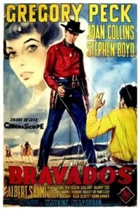 Affiche officielle du film Bravados (1958) en TrueFrench - HDLight - Regarder en streaming sur GauloisFlix