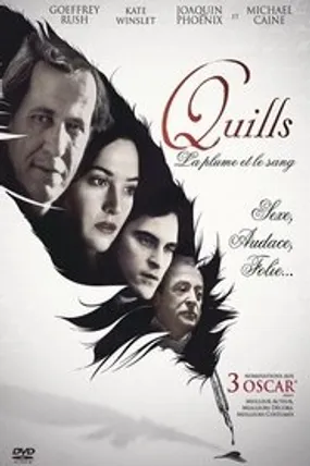 Affiche officielle du film Quills : La plume et le sang (2000) en TrueFrench - HDLight - Regarder en streaming sur GauloisFlix