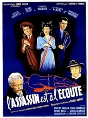 Affiche officielle du film L'assassin est à l'écoute (1948) en French - Regarder en streaming sur GauloisFlix