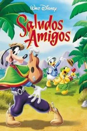 Affiche officielle du film Saludos Amigos (1942) en French - HDLight - Regarder en streaming sur GauloisFlix