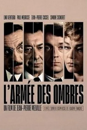 Affiche officielle du film L'Armée des ombres (1969) en TrueFrench - HDLight - Regarder en streaming sur GauloisFlix