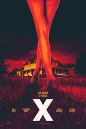 Affiche officielle du film X (2022) en TrueFrench - HDLight - Regarder en streaming sur GauloisFlix
