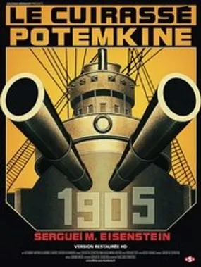 Affiche officielle du film Le Cuirassé Potemkine (1925) en French - DVDRIP - Regarder en streaming sur GauloisFlix