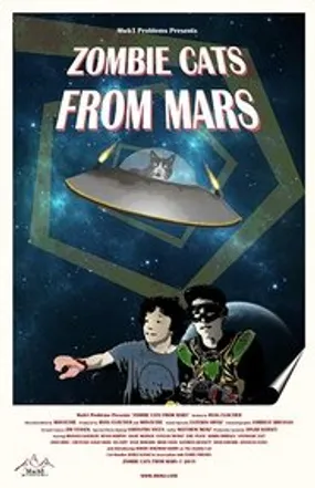 Affiche officielle du film Zombie Cats from Mars (2015) en VOSTFR - DVDRIP - Regarder en streaming sur GauloisFlix