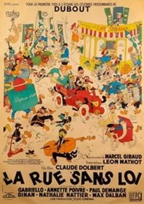 Affiche officielle du film La Rue sans loi (1950) en French - DVDRIP - Regarder en streaming sur GauloisFlix