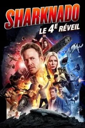 Affiche officielle du film Sharknado : The 4th Awakens (2016) en French - DVDRIP - Regarder en streaming sur GauloisFlix