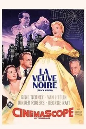 Affiche officielle du film La Veuve noire (1954) en TrueFrench - HDLight - Regarder en streaming sur GauloisFlix