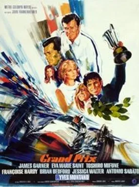 Affiche officielle du film Grand Prix (1966) en French - Regarder en streaming sur GauloisFlix