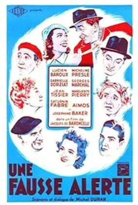 Affiche officielle du film Fausse alerte (1940) en French - Regarder en streaming sur GauloisFlix