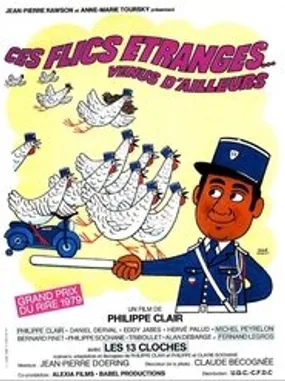 Affiche officielle du film Ces flics étranges venus d'ailleurs (1979) en French - HDLight - Regarder en streaming sur GauloisFlix