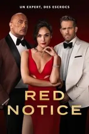 Affiche officielle du film Red Notice (2021) en TrueFrench - HDLight - Regarder en streaming sur GauloisFlix