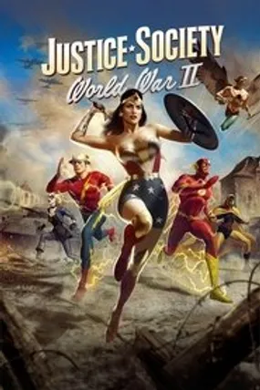 Affiche officielle du film Justice Society : World War II (2021) en French - HDLight - Regarder en streaming sur GauloisFlix