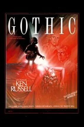 Affiche officielle du film Gothic (1987) en TrueFrench - HDLight - Regarder en streaming sur GauloisFlix