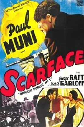 Affiche officielle du film Scarface (1932) en TrueFrench - HDLight - Regarder en streaming sur GauloisFlix