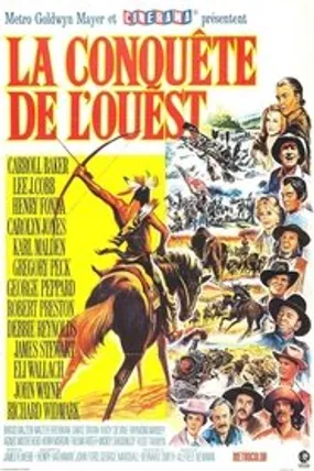 Affiche officielle du film La Conquête de l'Ouest (1962) en French - Regarder en streaming sur GauloisFlix