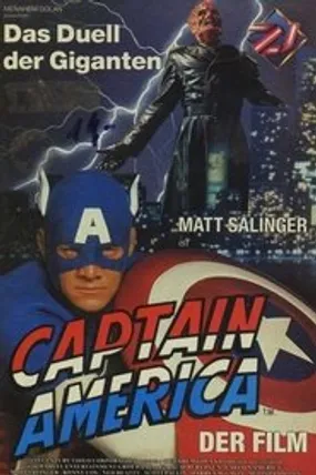 Affiche officielle du film Captain America (1990) en TrueFrench - HDLight - Regarder en streaming sur GauloisFlix