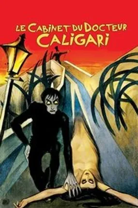 Affiche officielle du film Le Cabinet du docteur Caligari (1920) en VOSTFR - HDLight - Regarder en streaming sur GauloisFlix