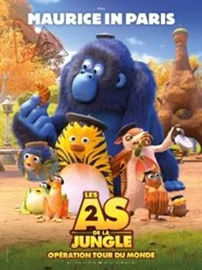 Affiche officielle du film Les As de la jungle 2 : Opération tour du monde (2023) en TrueFrench - HDLight - Regarder en streaming sur GauloisFlix