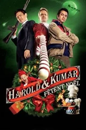 Affiche officielle du film Le Joyeux Noël d'Harold et Kumar (2011) en French - HDLight - Regarder en streaming sur GauloisFlix