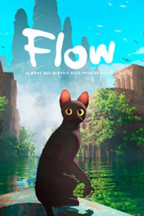 Affiche officielle du film Flow, le chat qui n'avait plus peur de l'eau (2024) en VO - HDLight - Regarder en streaming sur GauloisFlix