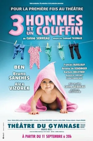 Affiche du film 3 hommes et un couffin