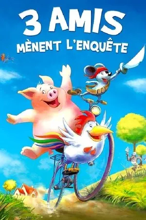 Affiche du film 3 amis mènent l'enquête