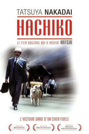 Affiche du film Hachiko, l'histoire vraie d'un chien fidèle