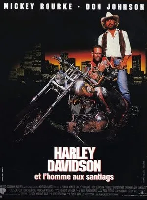 Affiche du film Harley Davidson et l'homme aux santiags