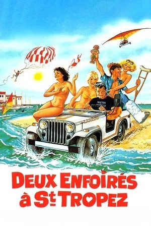 Affiche du film Deux enfoirés à Saint-Tropez