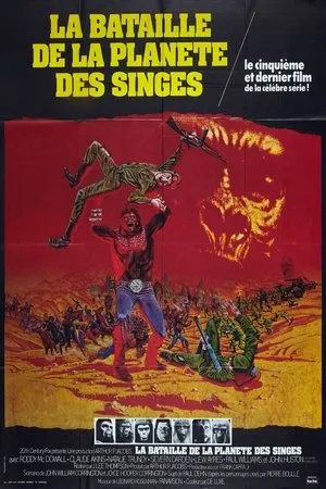 Affiche du film La Bataille de la planète des singes